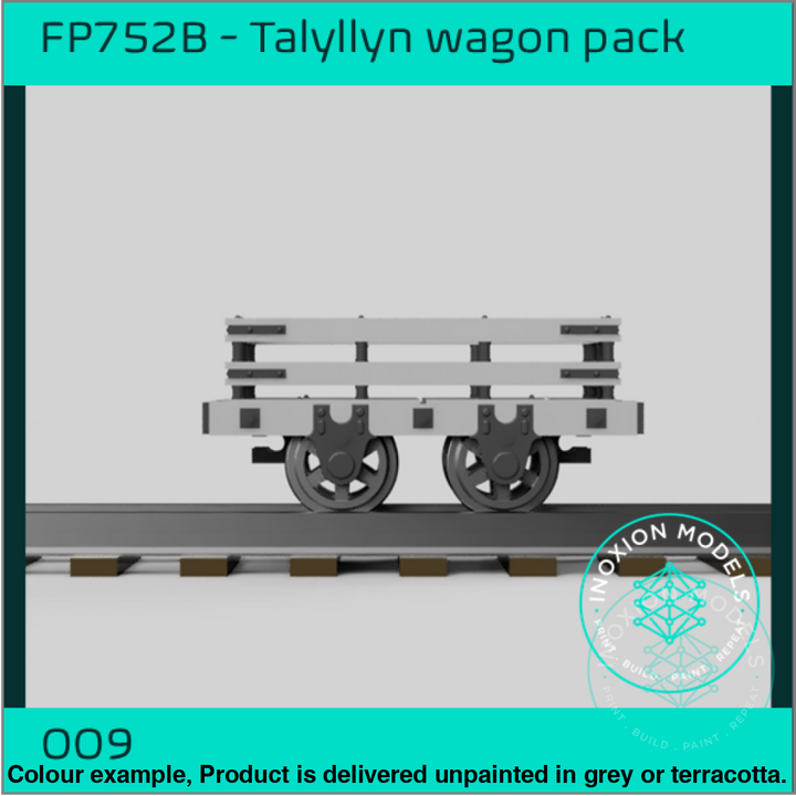 Fp752B – Talyllyn Slate Wagon Pack Oo9 Gauge Oo Scale Rolling Stock