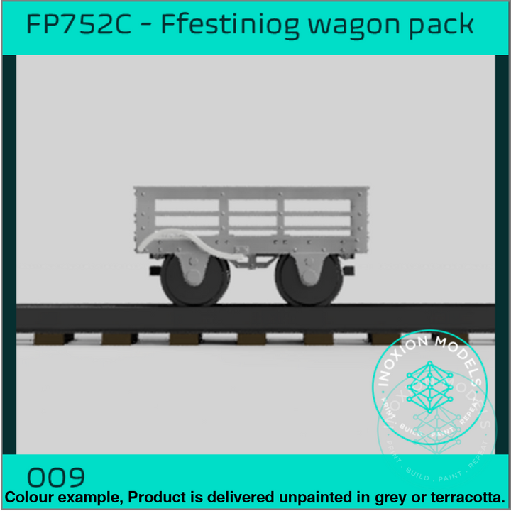 Fp752C – Ffestiniog Slate Wagon Pack Oo9 Gauge Oo Scale Rolling Stock