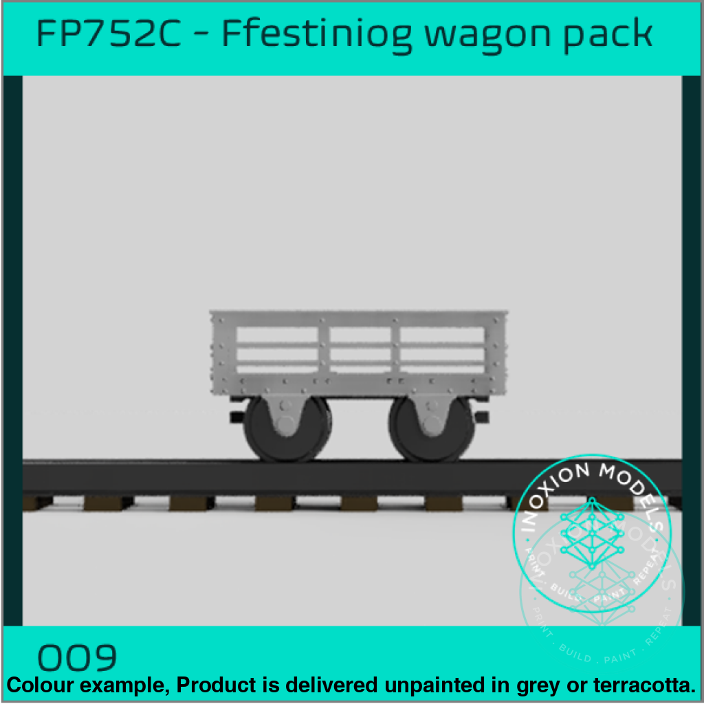 Fp752C – Ffestiniog Slate Wagon Pack Oo9 Gauge Oo Scale Rolling Stock