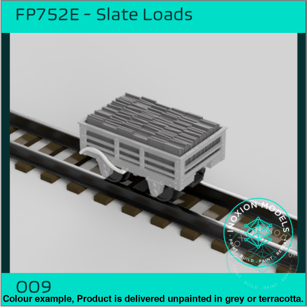 Fp752E – Ffestiniog/Talyllyn Slate Wagon Loads Oo9 Gauge Oo Scale Rolling Stock