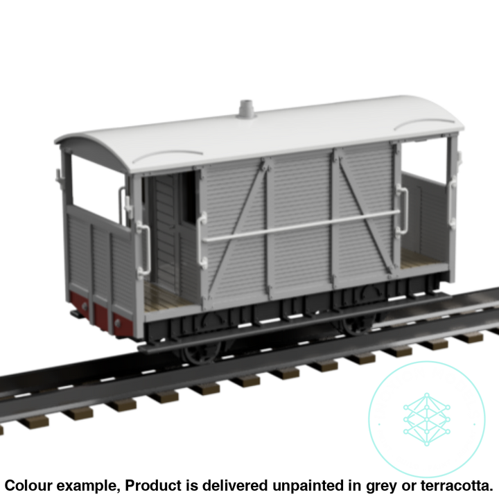 Fp755A – C&Mlr Brake Van Oo9 Gauge Oo Scale Rolling Stock