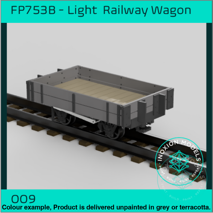 Fpc753B – 4X Light Railway Wagon Pack Oo9 Gauge Oo Scale Rolling Stock