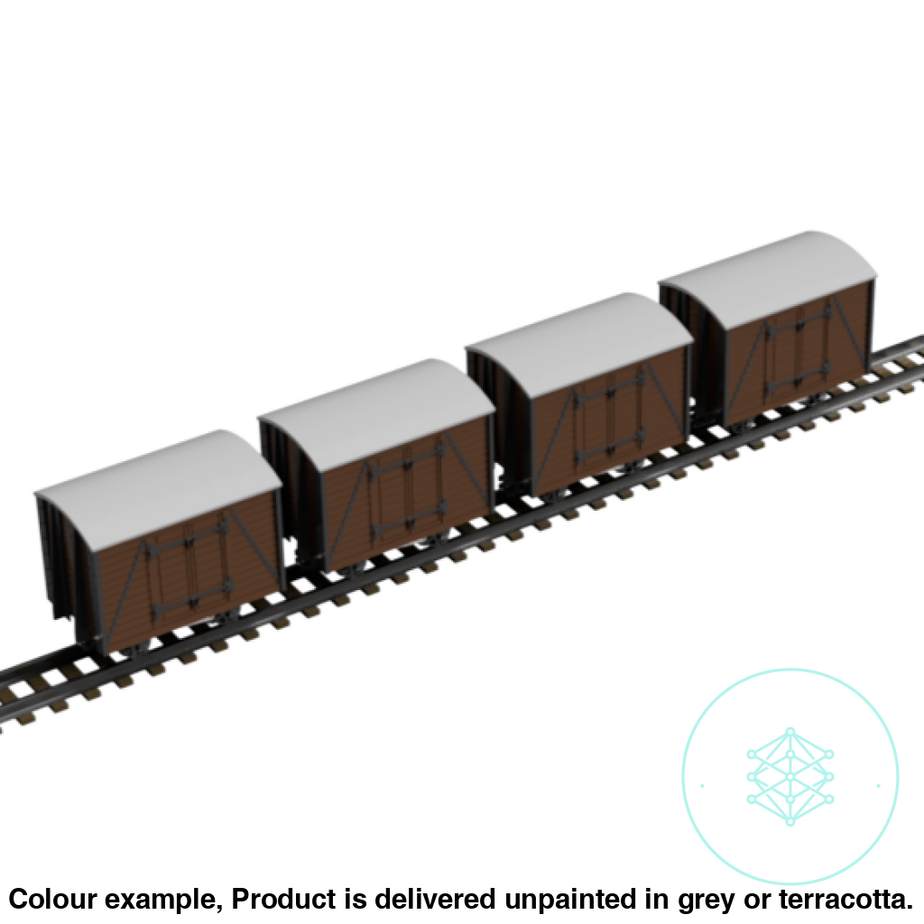 Fpc753E – 4X Light Railway Wagon Pack Oo9 Gauge Oo Scale Rolling Stock