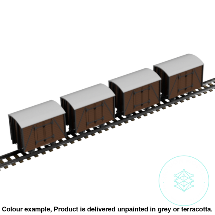 Fpc753E – 4X Light Railway Wagon Pack Oo9 Gauge Oo Scale Rolling Stock