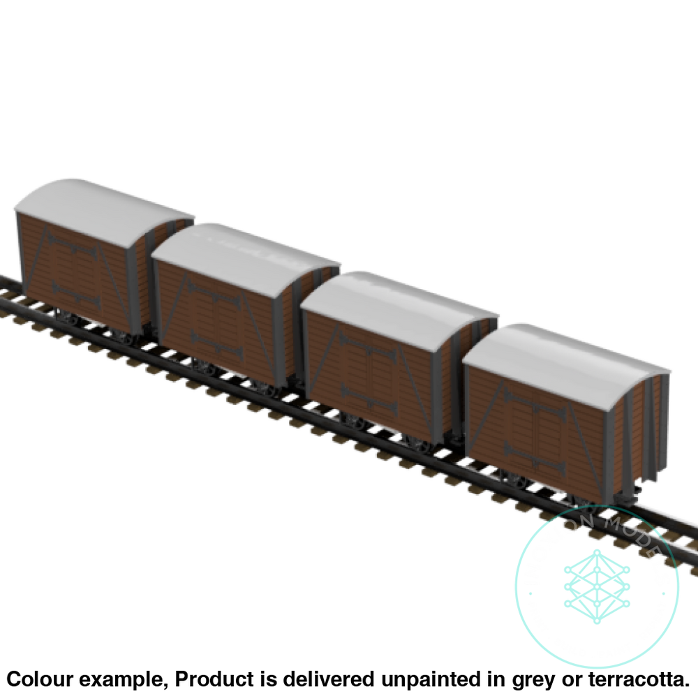 Fpc753E – 4X Light Railway Wagon Pack Oo9 Gauge Oo Scale Rolling Stock