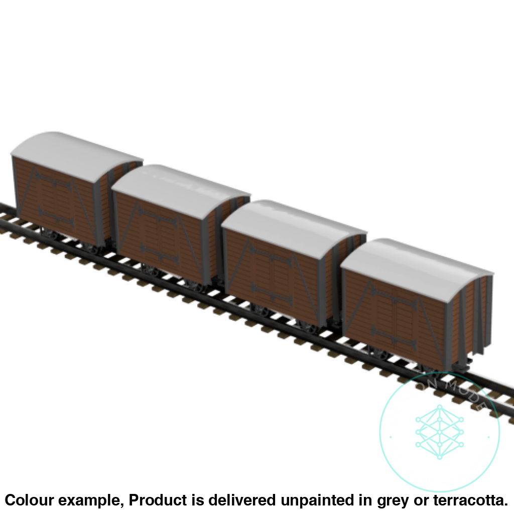 Fpc753E – 4X Light Railway Wagon Pack Oo9 Gauge Oo Scale Rolling Stock