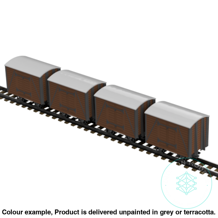 Fpc753E – 4X Light Railway Wagon Pack Oo9 Gauge Oo Scale Rolling Stock