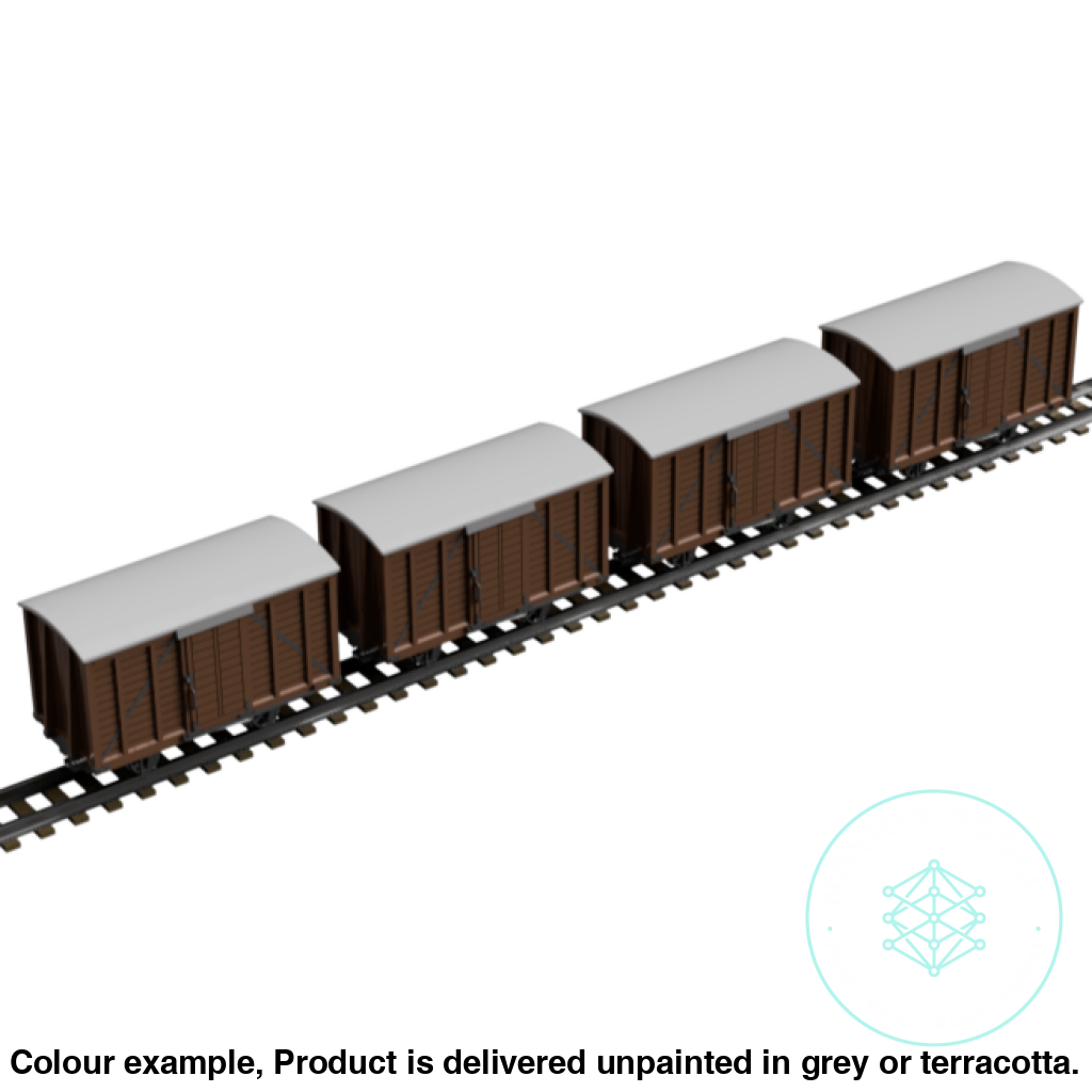 Fpc753F – 4X Light Railway Wagon Pack Oo9 Gauge Oo Scale Rolling Stock