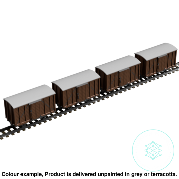 Fpc753F – 4X Light Railway Wagon Pack Oo9 Gauge Oo Scale Rolling Stock