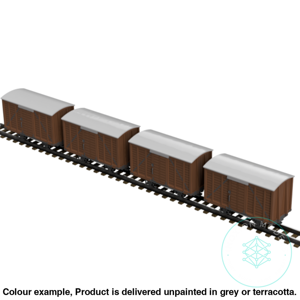 Fpc753F – 4X Light Railway Wagon Pack Oo9 Gauge Oo Scale Rolling Stock