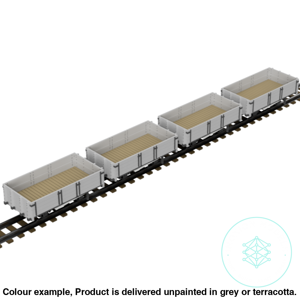 Fpc755B – 4X C&Mlr 5 Ton Open Wagon Oo9 Gauge Oo Scale Rolling Stock