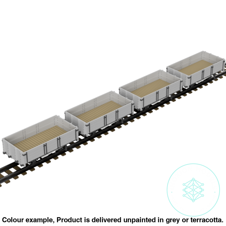 Fpc755B – 4X C&Mlr 5 Ton Open Wagon Oo9 Gauge Oo Scale Rolling Stock