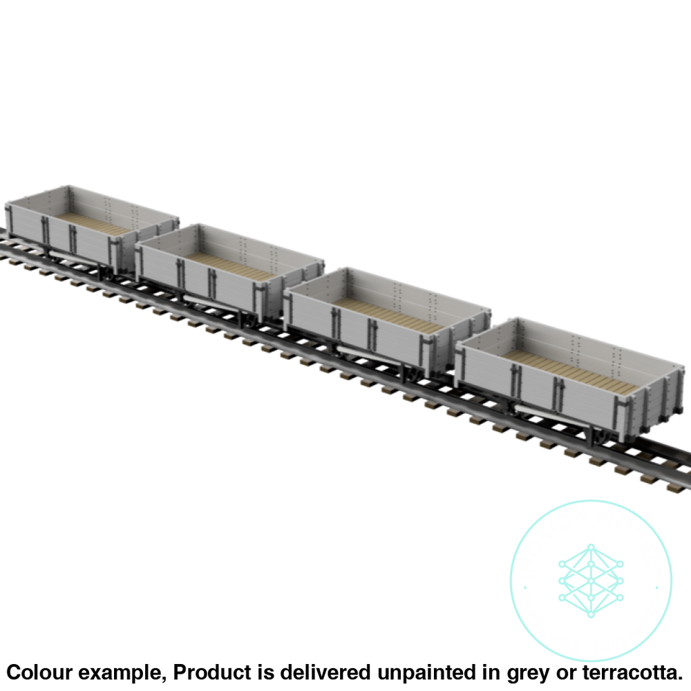 Fpc755B – 4X C&Mlr 5 Ton Open Wagon Oo9 Gauge Oo Scale Rolling Stock