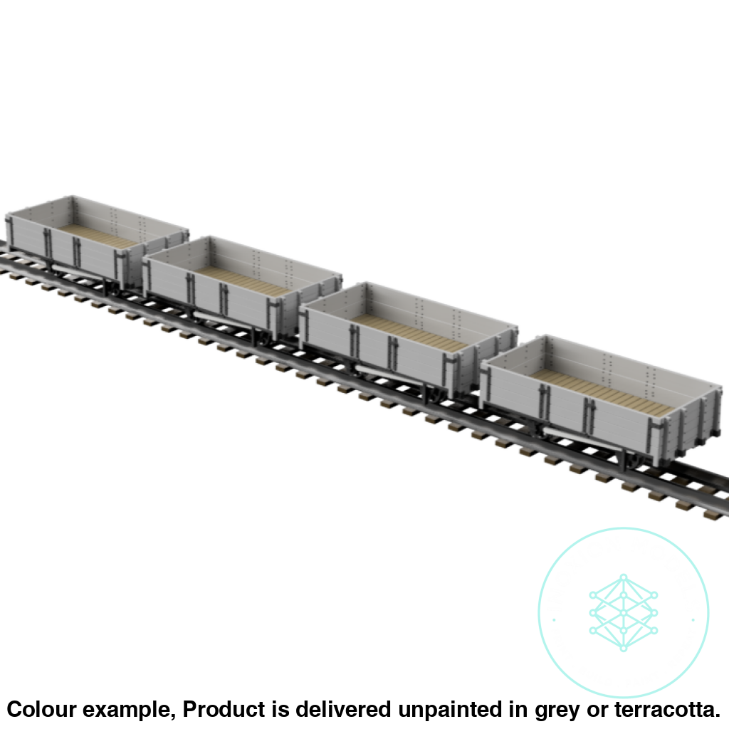 Fpc755B – 4X C&Mlr 5 Ton Open Wagon Oo9 Gauge Oo Scale Rolling Stock