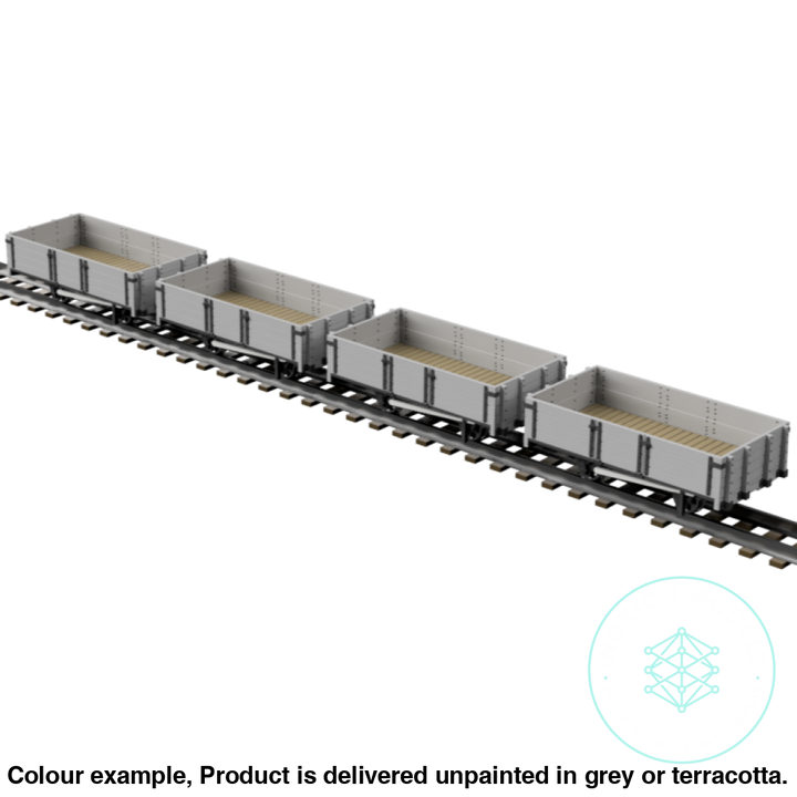 Fpc755B – 4X C&Mlr 5 Ton Open Wagon Oo9 Gauge Oo Scale Rolling Stock