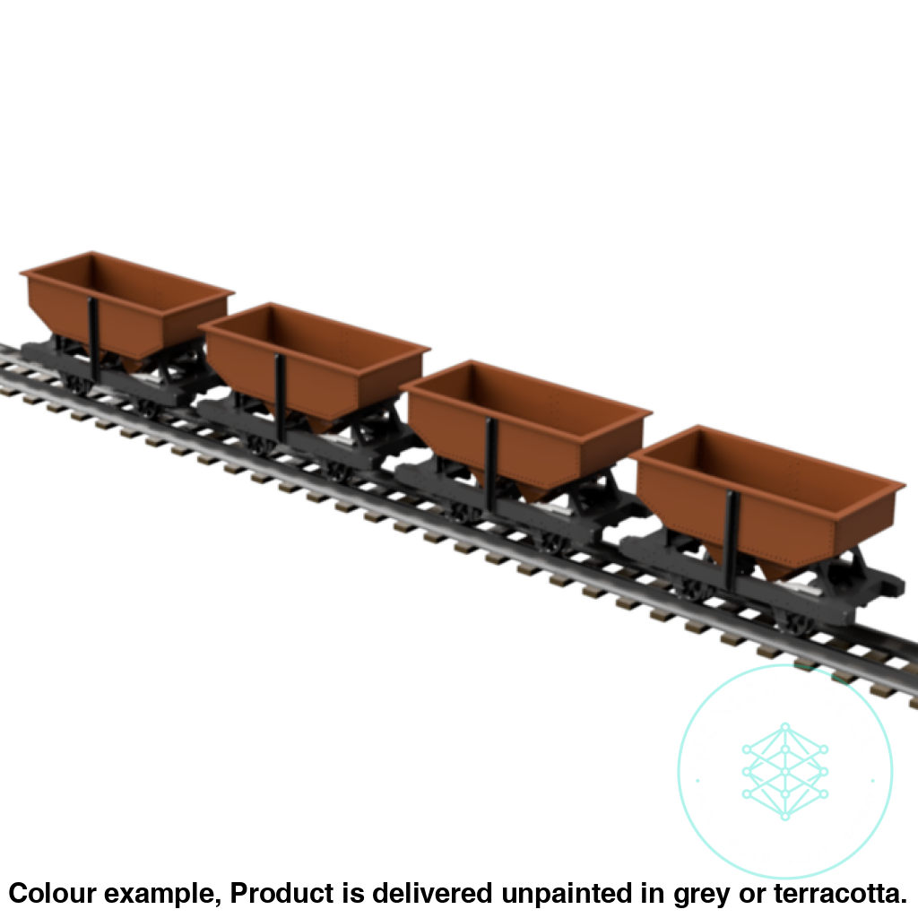 Fpc755C – 4X C&Mlr 3.5 Ton Hopper Wagon Oo9 Gauge Oo Scale Rolling Stock