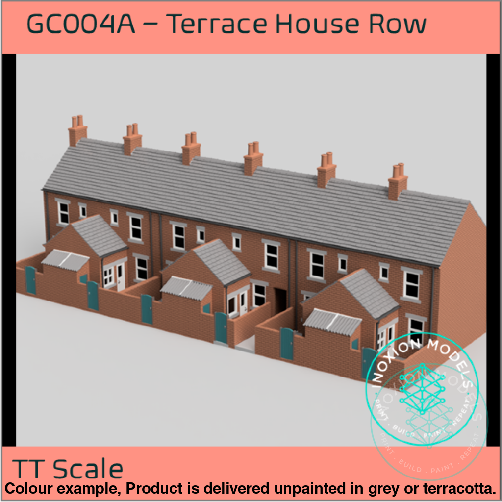 Gc004A – 6X Terrace House Pack Tt120/3Mm Scale Tt Building