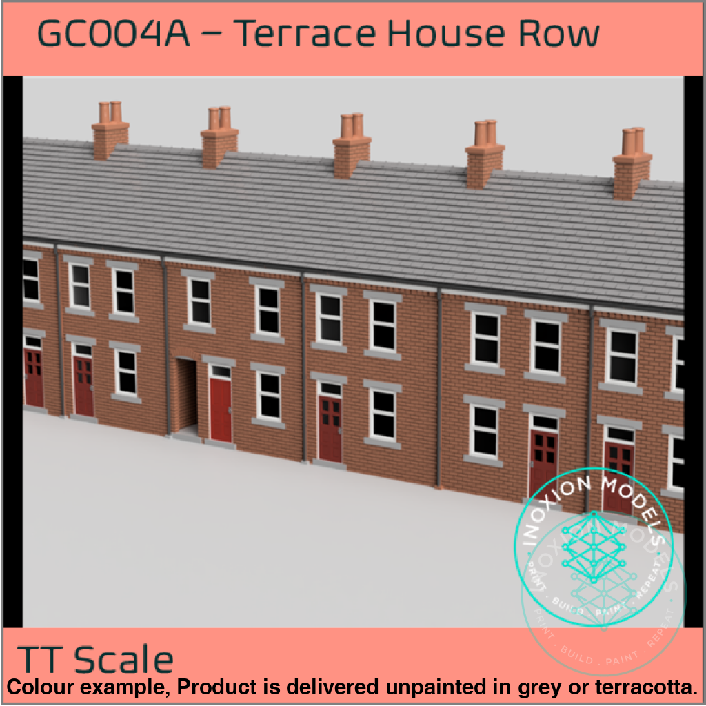 Gc004A – 6X Terrace House Pack Tt120/3Mm Scale Tt Building