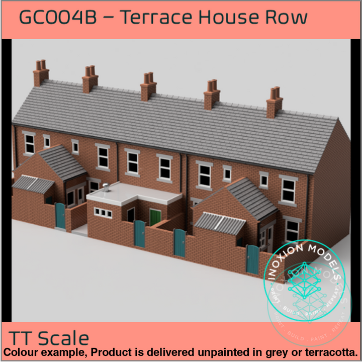 Gc004B – 5X Terrace House With Shop Pack Tt120/3Mm Scale Tt Building