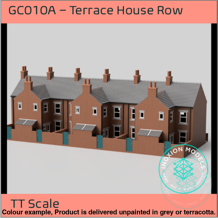 Gc010A – 6X Terrace House Pack Tt120/3Mm Scale Tt Building