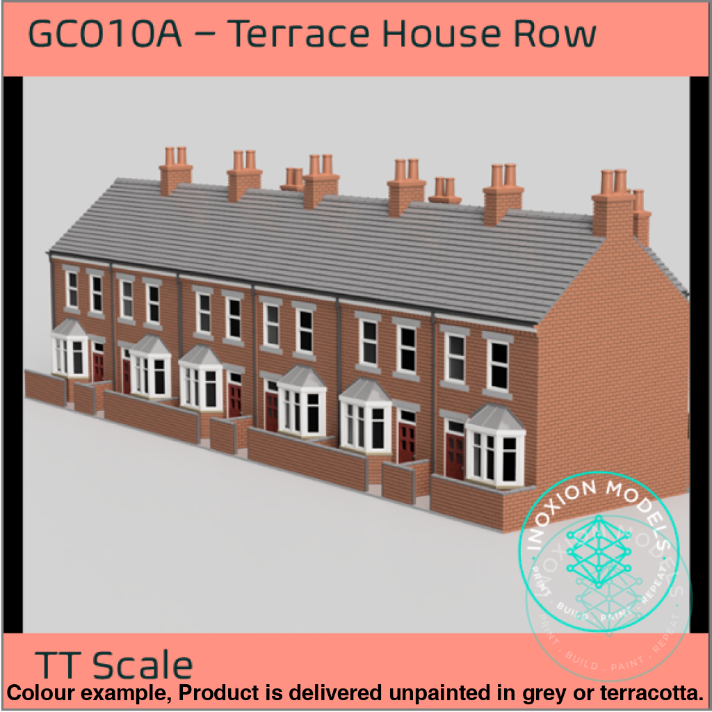 Gc010A – 6X Terrace House Pack Tt120/3Mm Scale Tt Building