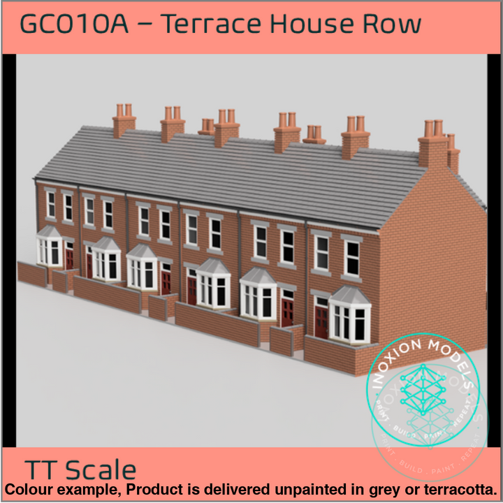 Gc010A – 6X Terrace House Pack Tt120/3Mm Scale Tt Building