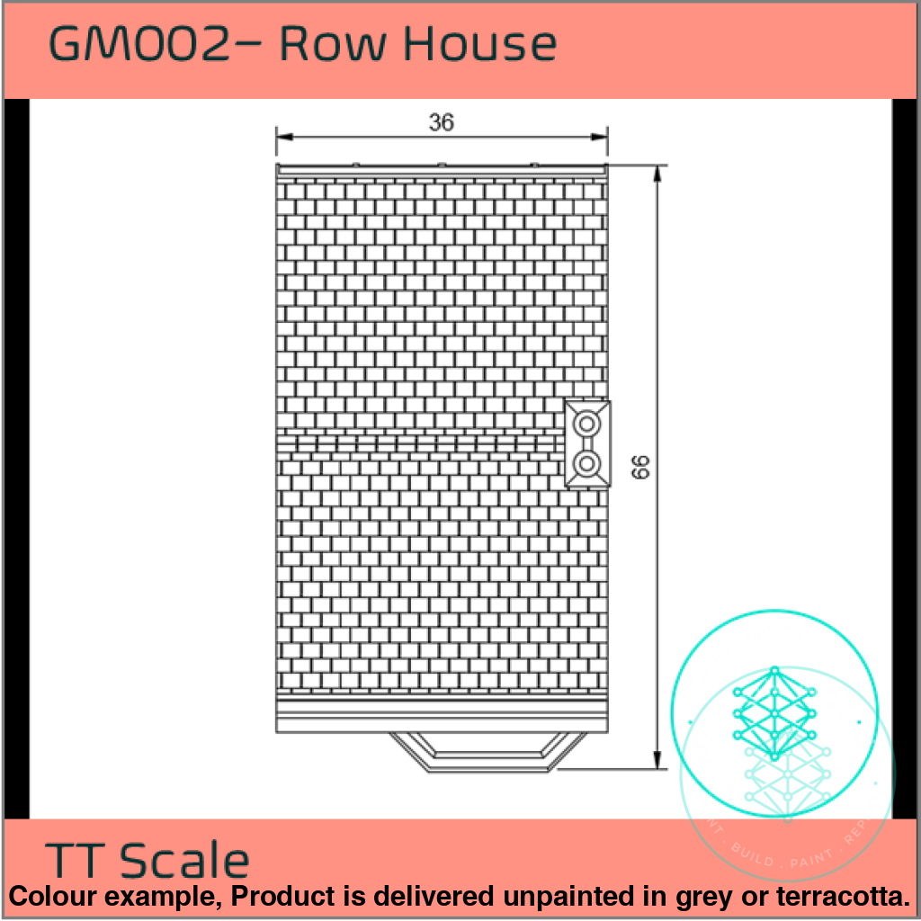 Gm002 – Terraced House Tt120 Scale Tt Building