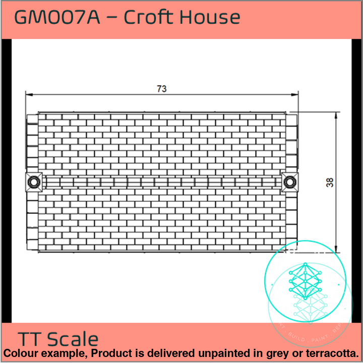 Gm007A – Croft House Tt120/3Mm Scale Tt Building