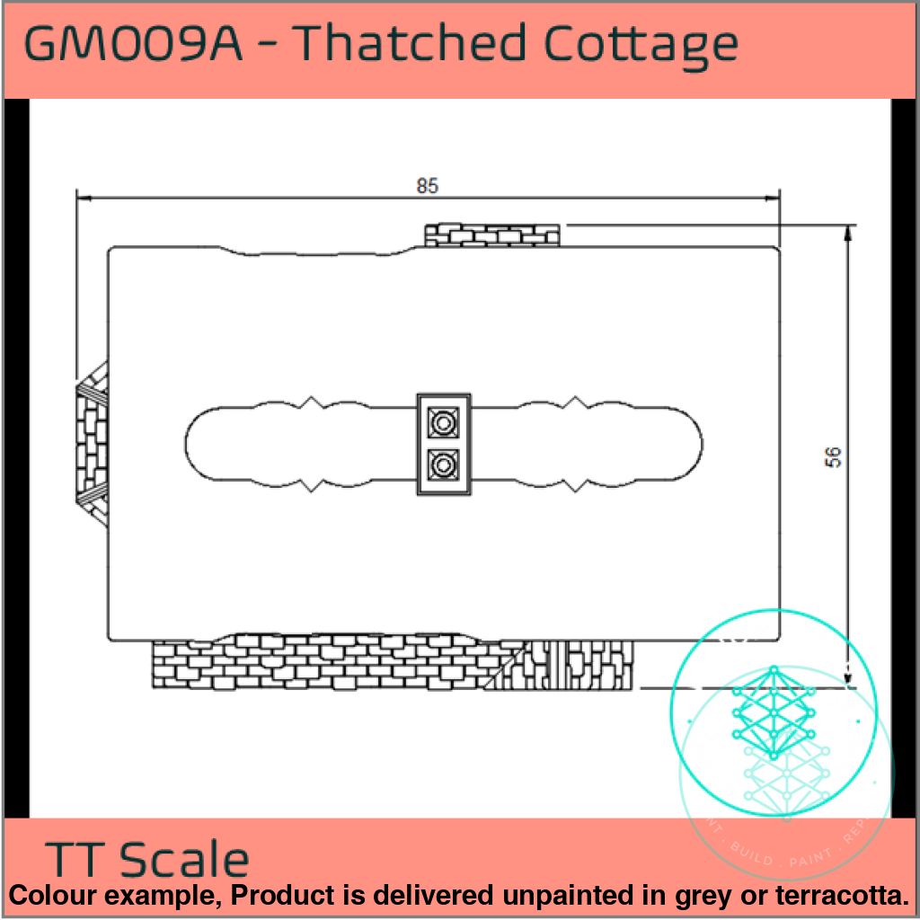 Gm009A – Thatched Cottage Tt120/3Mm Scale Tt Building