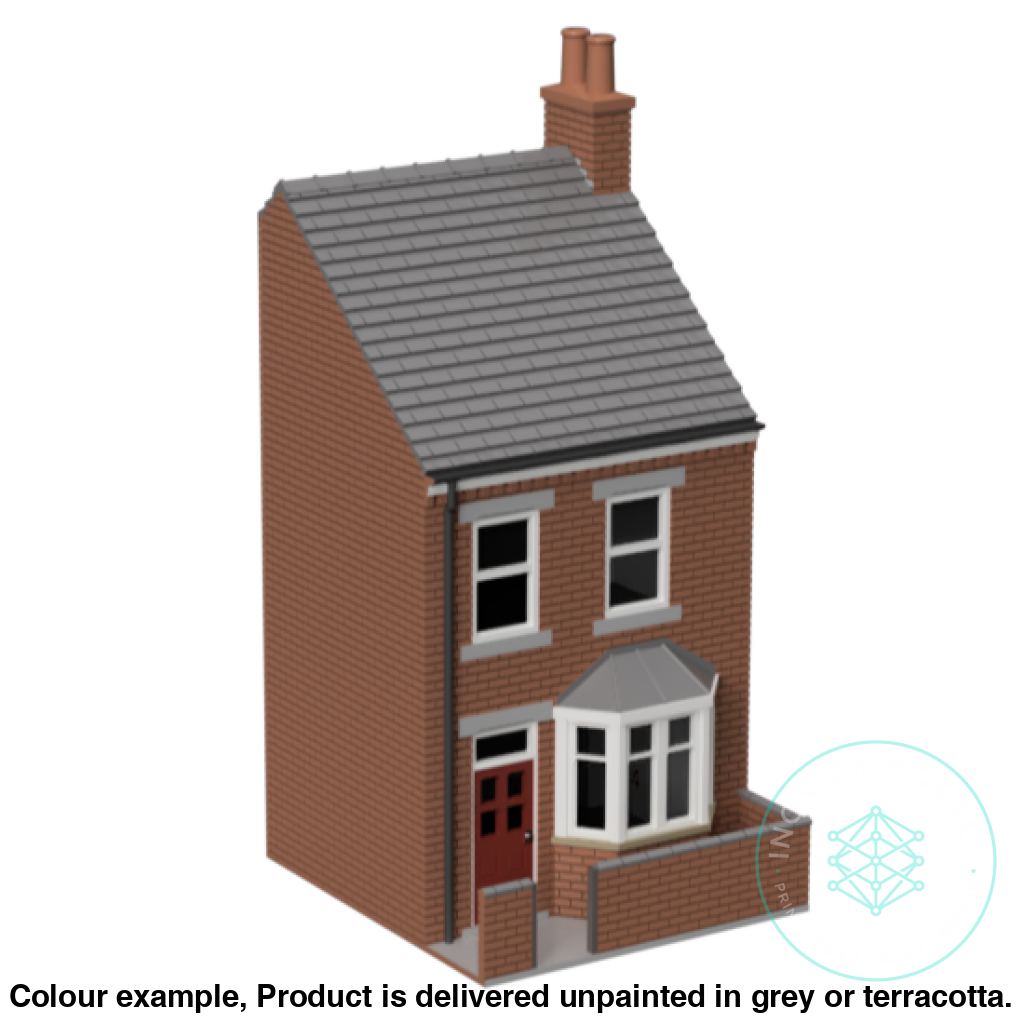 Gm010C – Low Relief Terrace House Tt120/3Mm Scale Tt Building