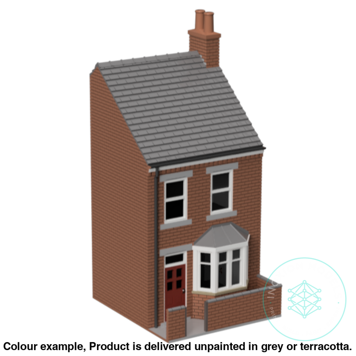 Gm010C – Low Relief Terrace House Tt120/3Mm Scale Tt Building