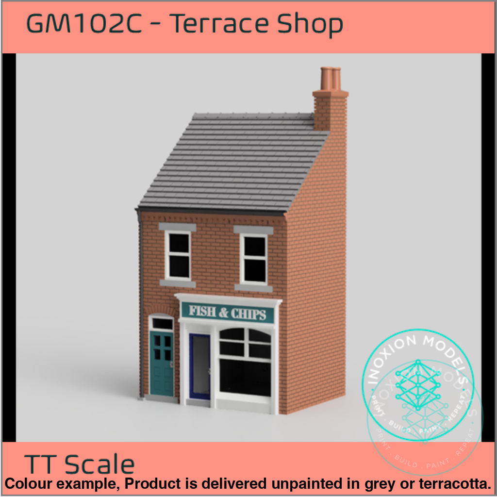 Gm102C – Low Relief Terrace Shop Tt120/3Mm Scale Tt Building