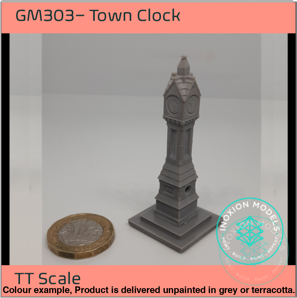 Gm303 – Town Clock Tt120/3Mm Scale Tt Building