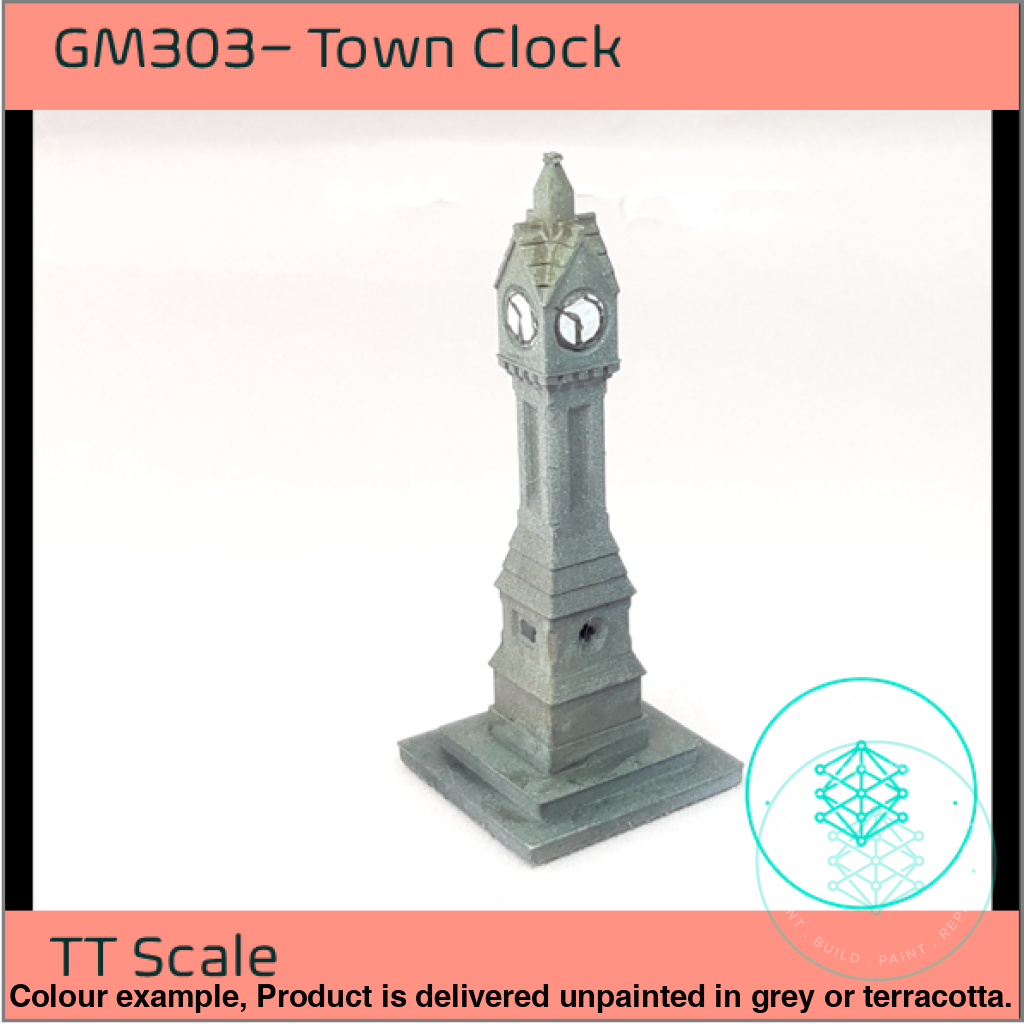 Gm303 – Town Clock Tt120/3Mm Scale Tt Building