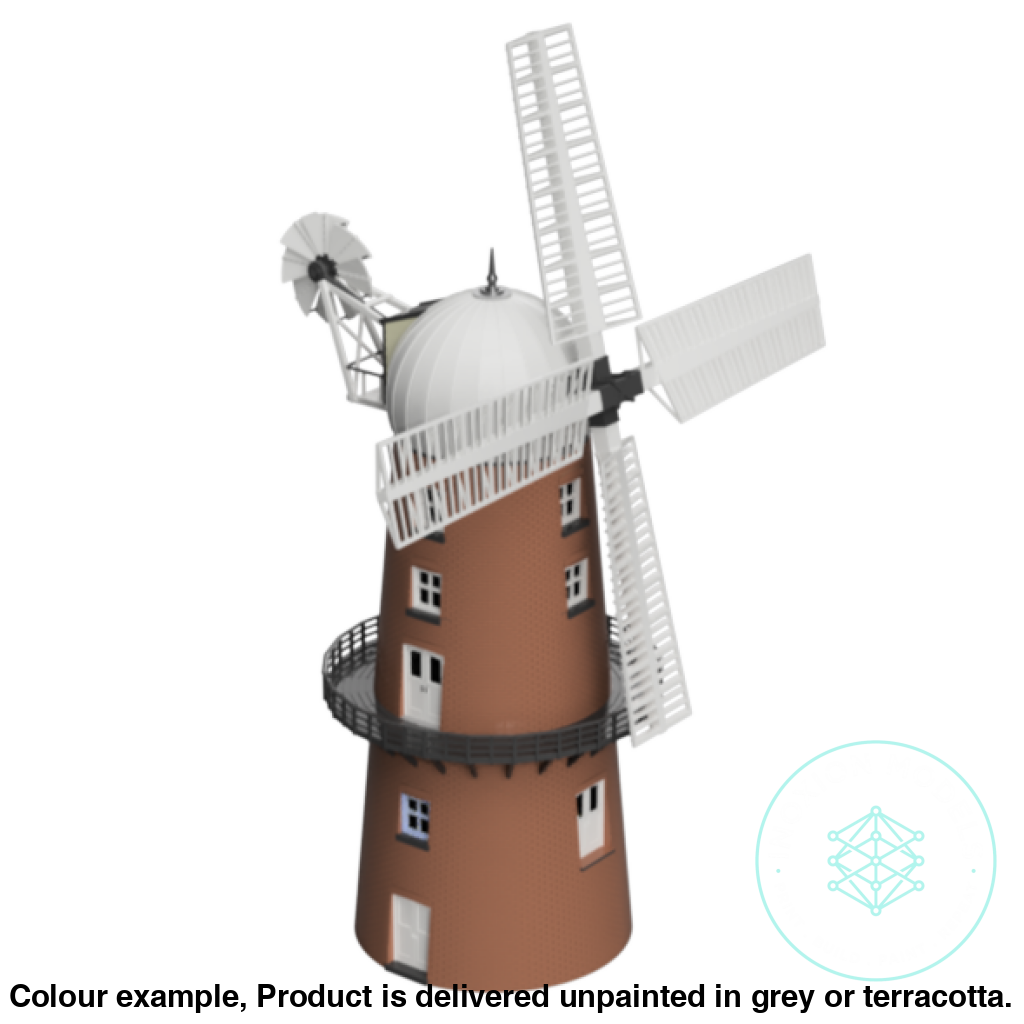 Gm305A – Tower Windmill Tt120/3Mm Scale - Brick / Tt 1:120 Building