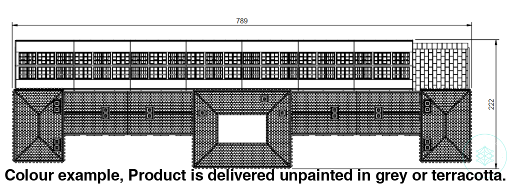 Gm800B – Station Building Platform 1 Tt120/3Mm Scale Tt