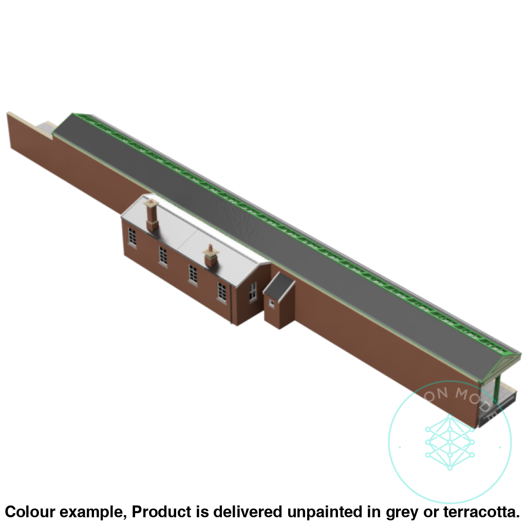 Gm800C – Station Building Platform 2 Tt120/3Mm Scale Tt