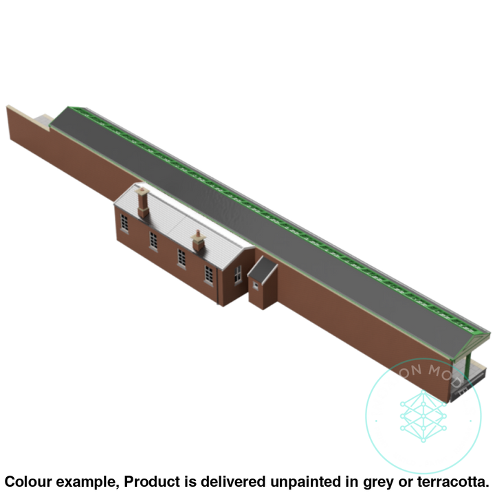 Gm800C – Station Building Platform 2 Tt120/3Mm Scale Tt