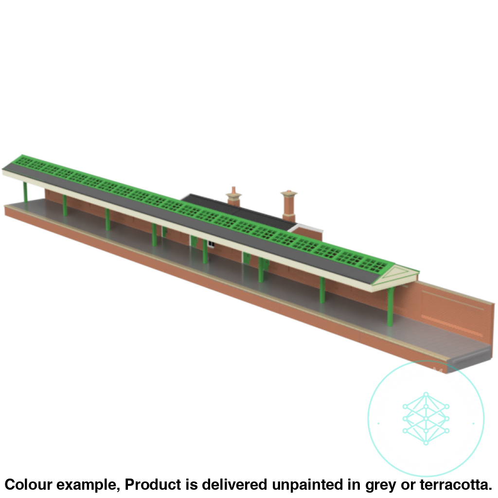 Gm800C – Station Building Platform 2 Tt120/3Mm Scale Tt