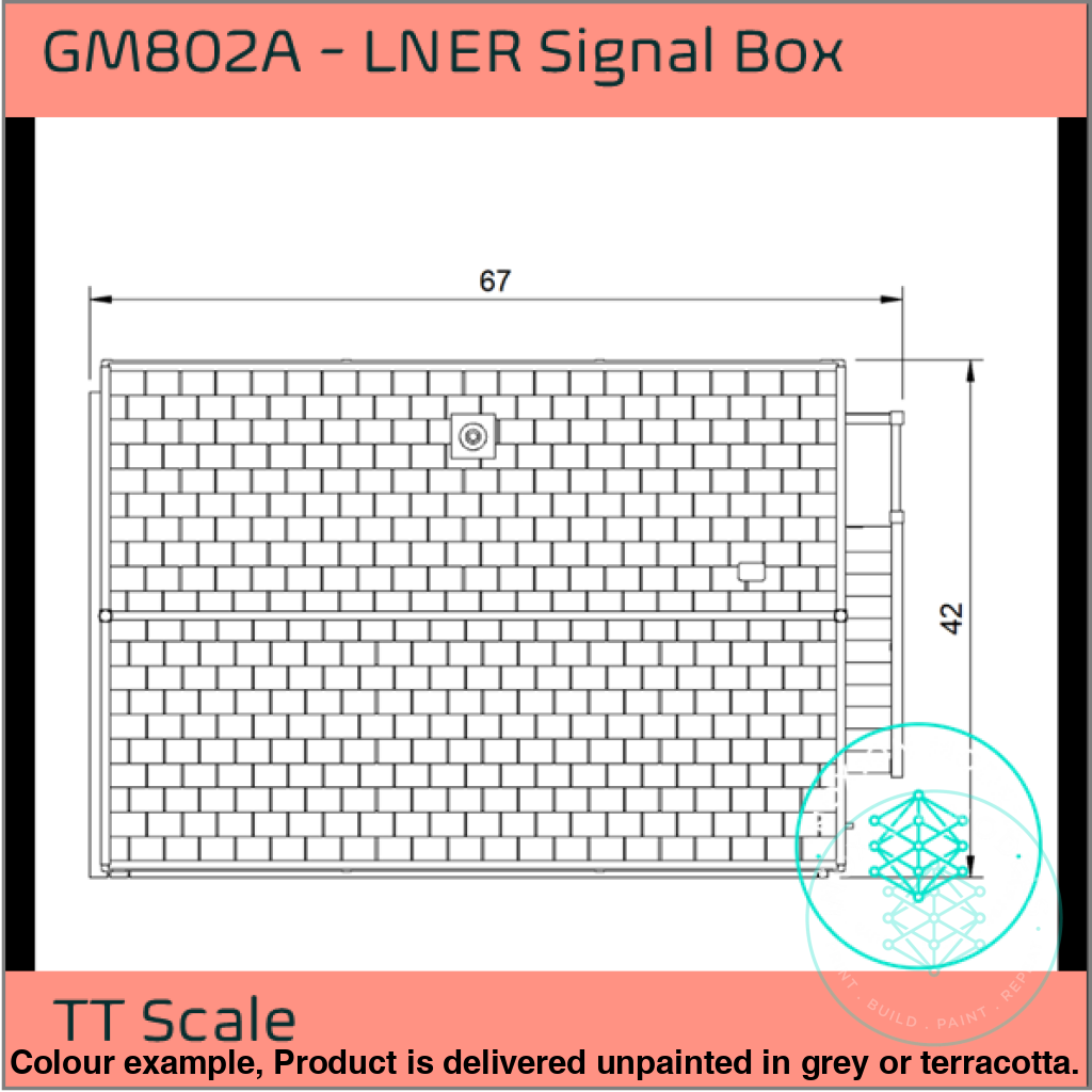 Gm802A – Lner Signal Box Tt120/3Mm Scale Tt Building