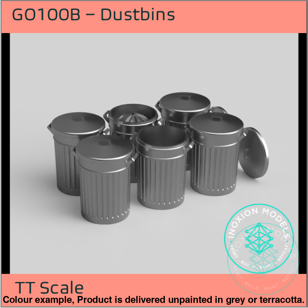 Go100B – Dustbins Tt120/3Mm Scale Tt Accessory