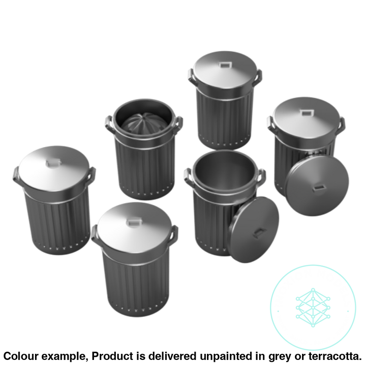 Go100B – Dustbins Tt120/3Mm Scale Tt Accessory