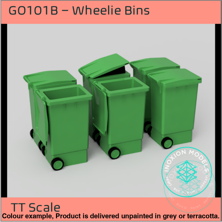 Go101 A – Wheelie Bins Tt120/3Mm Scale Tt Accessory