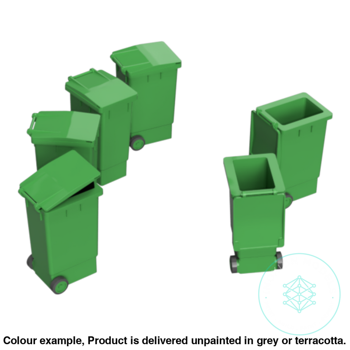 Go101 A – Wheelie Bins Tt120/3Mm Scale Tt Accessory