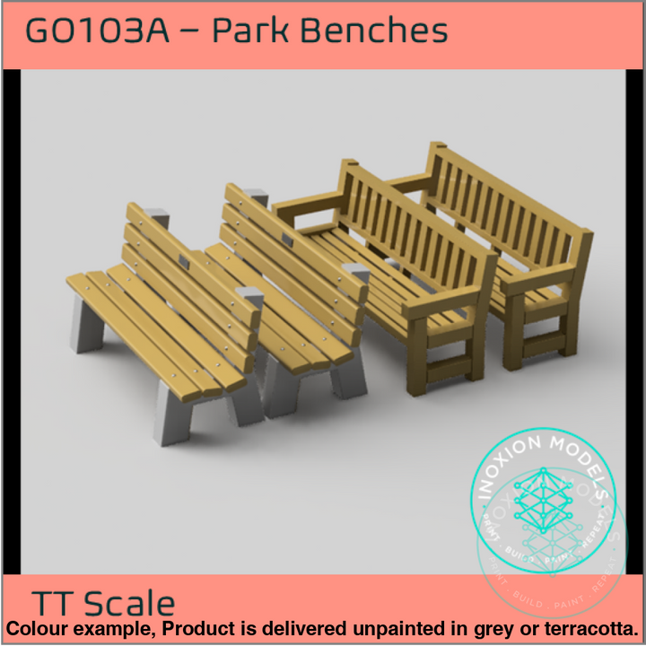 Go103A – Park Benches Tt120/3Mm Scale Tt Accessory