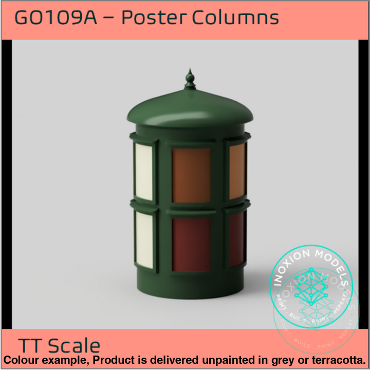 Go109A – Poster Columns Tt120/3Mm Scale Tt Accessory