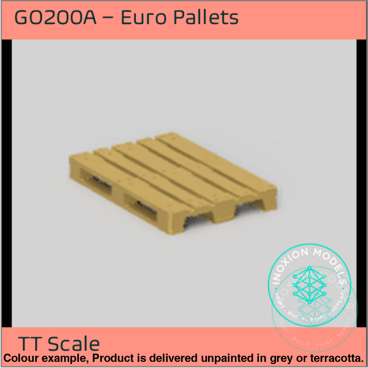 Go200A – 10X Euro Pallets Tt120/3Mm Scale Tt Accessory