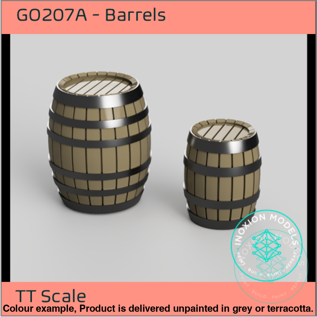 Go207A – Barrels Tt120/3Mm Scale Tt Accessory