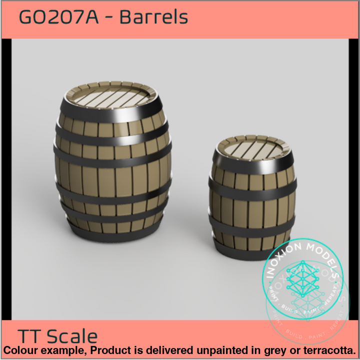 Go207A – Barrels Tt120/3Mm Scale Tt Accessory