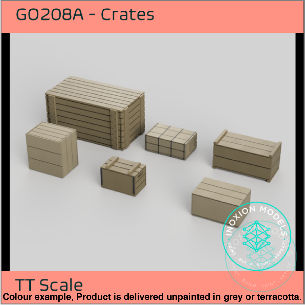 Go208A – Crates Tt120/3Mm Scale Tt Accessory